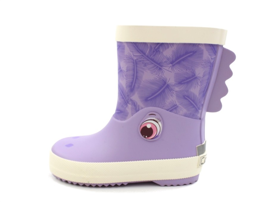 Baby Celavi Rubber Boots | Celavi Paisley Purple Rubber Boot Animal