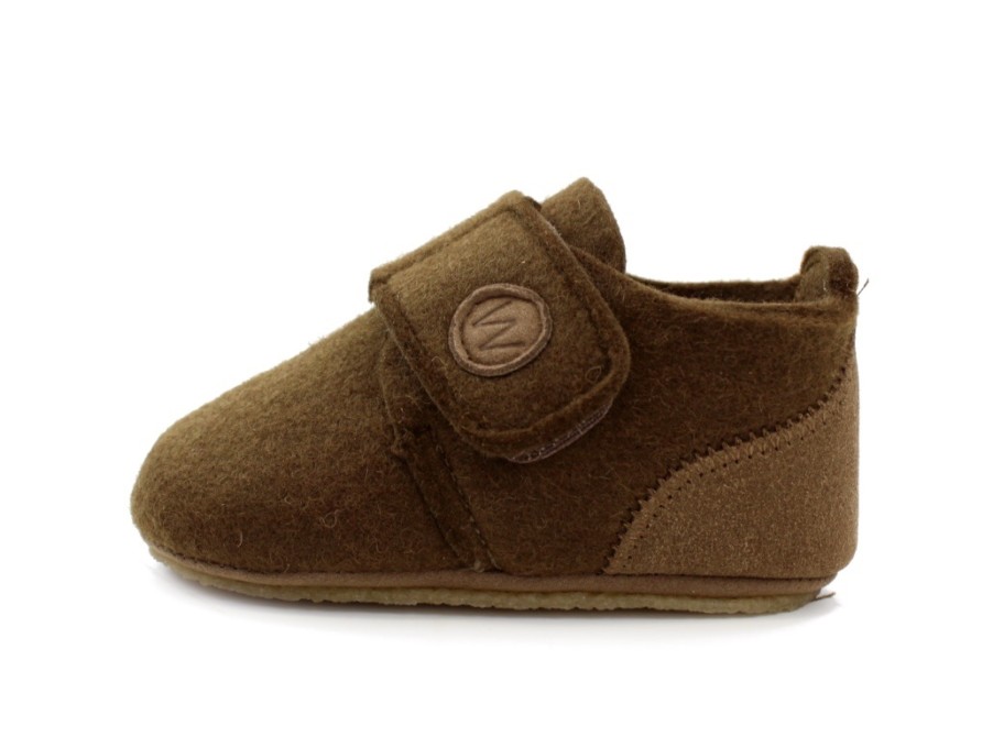 Baby Wheat Slippers | Wheat Wool Slippers Marlin Brown Wool