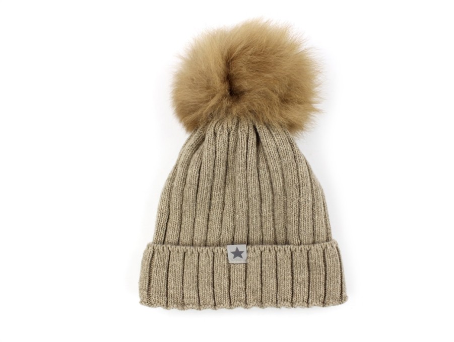 Baby HUTTEliHUT Wool | Huttelihut Camel Alpaca Pompom Hat