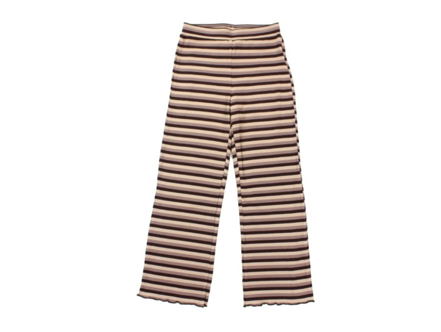 Tweens Petit by Sofie Schnoor Pants And Leggings | Sofie Schnoor Girls Pants Warm Brown Stripes