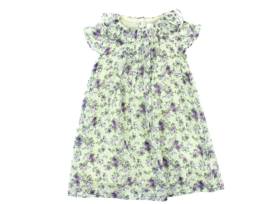 Baby Creamie Dresses | Creamie Dress Flower Dobby Sea Foam