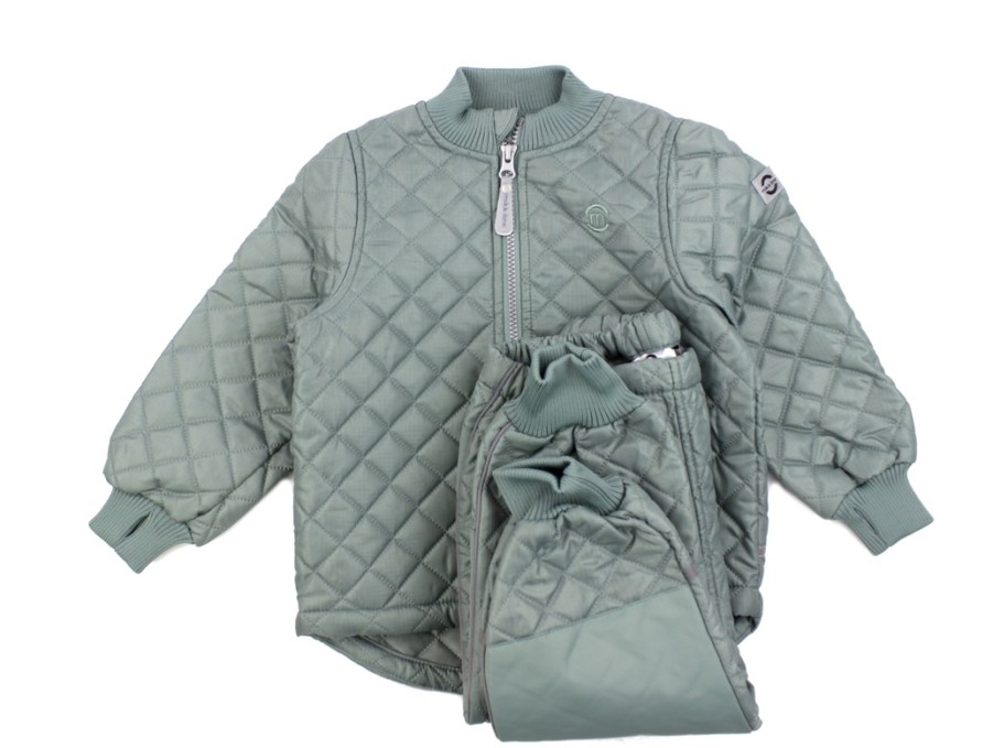 Tweens Mikk line Transition Jackets | Mikk-Line Chinois Green Thermal Set