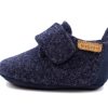 Kids Bisgaard Slippers | Bisgaard Blue Slippers With Velcro