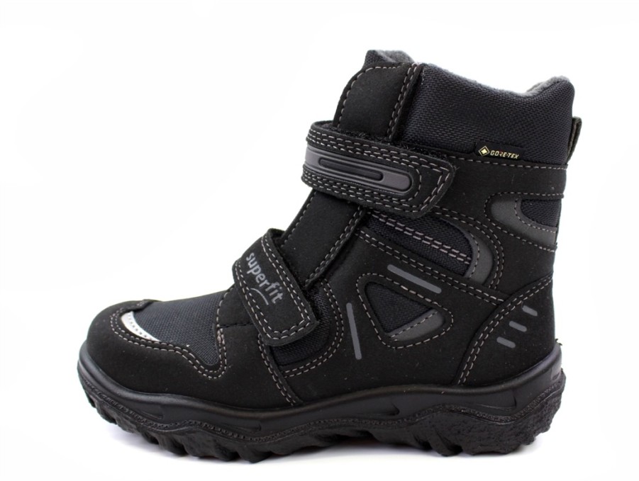 Tweens Superfit Winter Boots | Superfit Black/Grey Winter Boot Husky With Gore-Tex