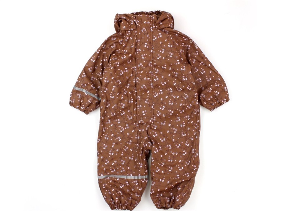 Baby Celavi Rainwear | Celavi Rainsuit Aztec Flowers With Fleece Lining