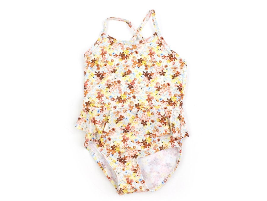 Baby Name It Swimwear | Name It Buttercream Swimsuit Flowers