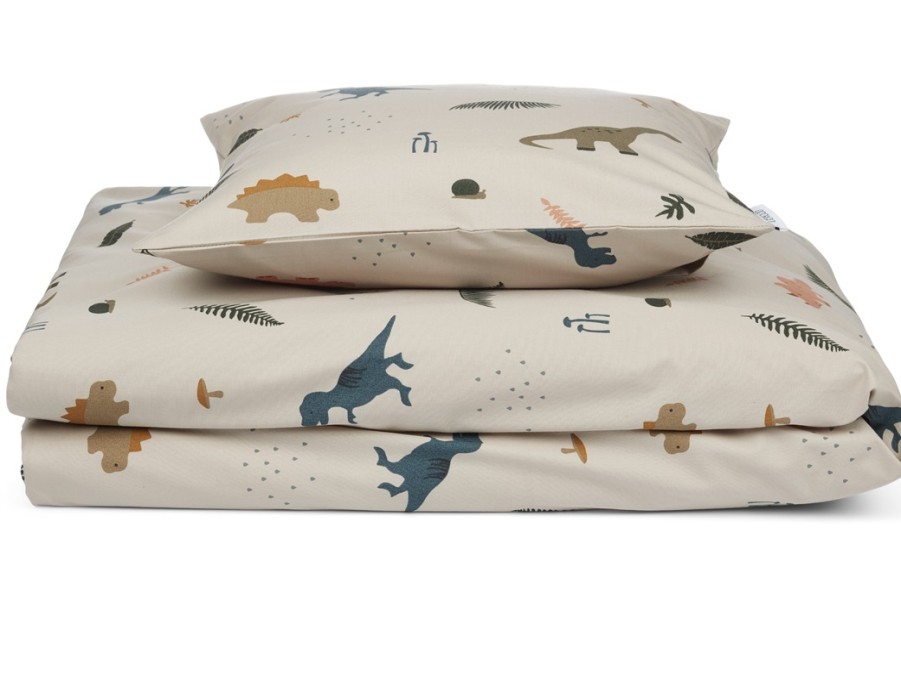 Baby Liewood Organic Cotton | Liewood Dino Dark Sandy Mix Baby Bedding Carmen