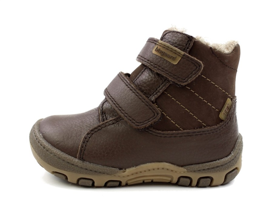 Baby Bisgaard Winter Boots | Bisgaard Brown Winter Boot Hunter With Velcro And Tex