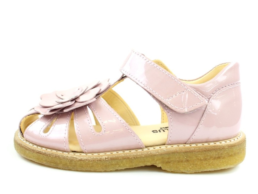 Baby Angulus Sandals | Angulus Sandal Pale Rose Lacquer Flower