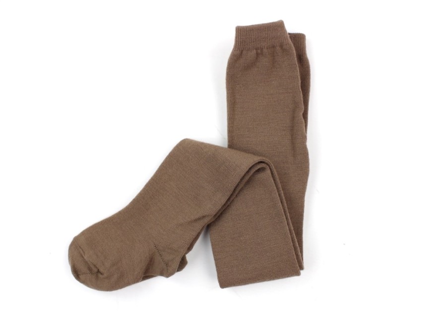 Kids MP Tights | Mp Tights Brown Sienna Wool/Cotton