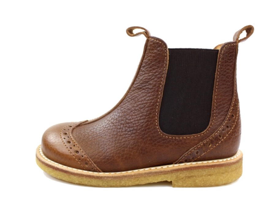 Kids Angulus Boots And Ankle Boots | Angulus Ancle Boot Cognac (Narrow)