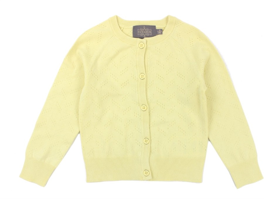 Baby Creamie Cardigans | Creamie Cardigan Pointelle Flan