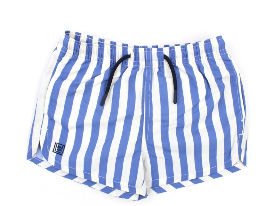 Baby Liewood Swimwear | Liewood Swim Shorts Aiden Upf 40+ Riverside Creme De La Creme Stripes