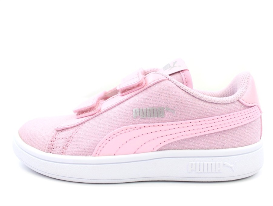 Tweens Puma Shoes And Sneakers | Puma Sneaker Smash Glitz Glam Pink Lady