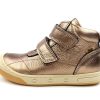 Kids Bisgaard Shoes And Sneakers | Bisgaard Rose Gold Metallic Sneaker Juno With Tex