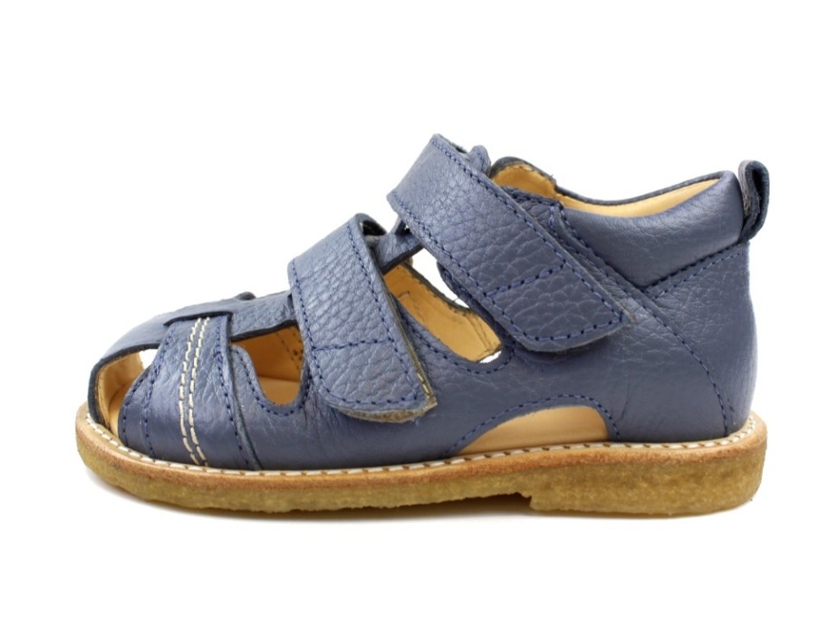 Baby Angulus Sandals | Angulus Sandal Denim Blue With Velcro