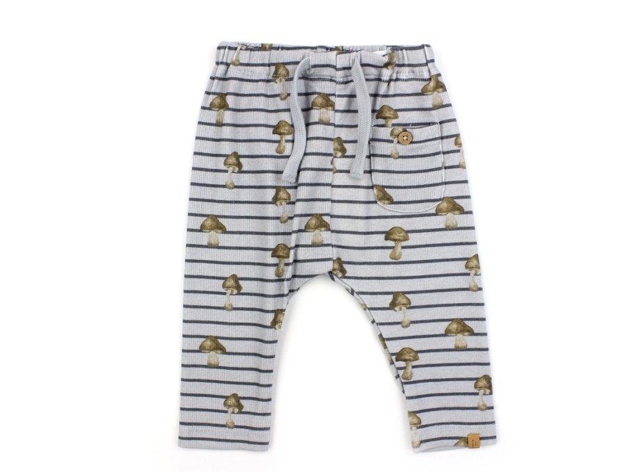 Baby Lil Atelier Pants And Leggings | Lil Atelier Harbor Mist Mushroom Pants