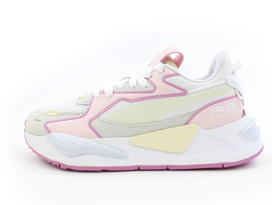 Tweens Puma Shoes And Sneakers | Puma White Chalkpink Anise Flower Sneaker Outline