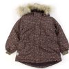 Baby Wheat Winter Jackets | Wheat Eggplant Buttercups Mathilde Winter Jacket