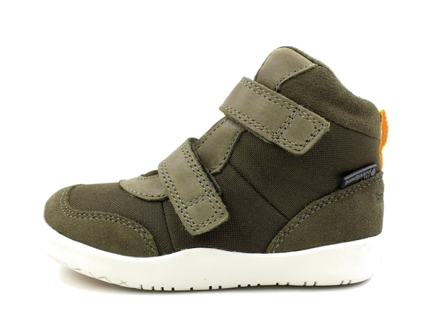 Kids Bundgaard Shoes And Sneakers | Bundgaard Army Birk Boot With Velcro And Tex