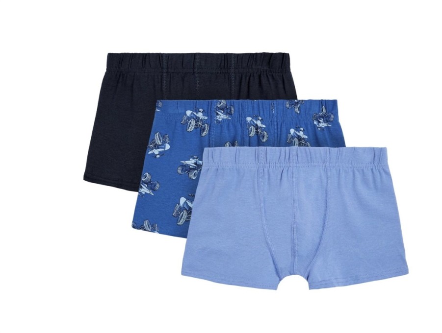 Kids Name It Underwear And Sleepwear | Name It Nautical Blue Mix Atv Boxershorts (3-Pack)