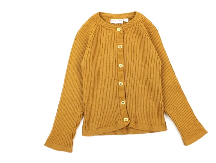 Kids Popirol Cardigans | Popirol Cardigan Loui Mustard