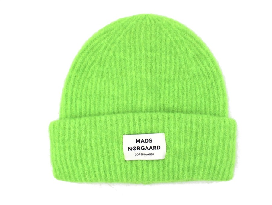 Tweens Mads Nørgaard Hats And Scarves | Mads Norgaard Lime Green Beanie Anju (Adult)