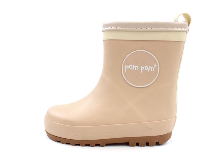 Baby Pom Pom Thermal Boots And Winter Rubber Boots | Pom Pom Winter Rubber Boot Boot Rose