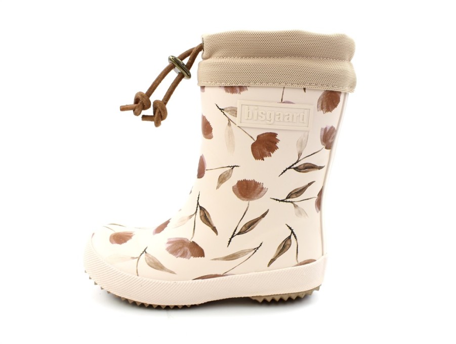 Baby Bisgaard Thermal Boots And Winter Rubber Boots | Bisgaard Delicate Flowers Winter Rubber Boot With Wool Lining