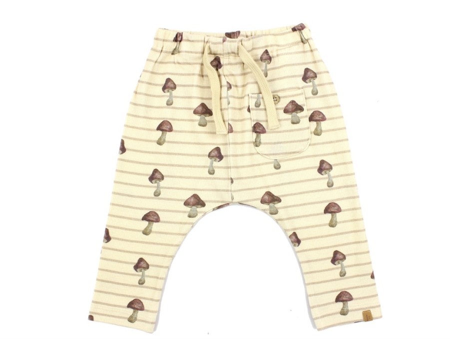 Baby Lil Atelier Pants And Leggings | Lil Atelier Wood Ash Mushroom Trousers