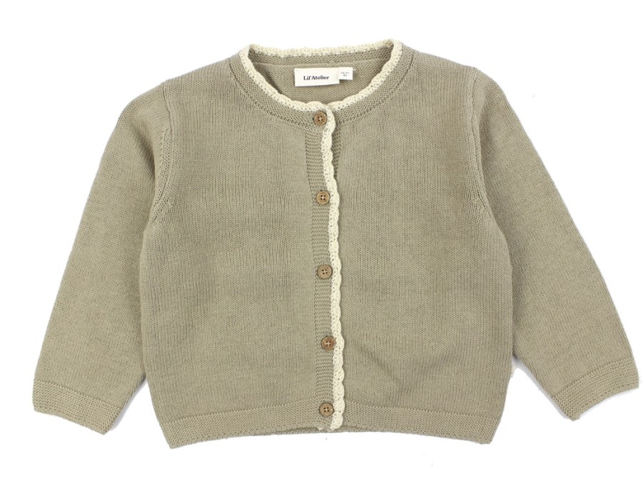 Baby Lil Atelier Blouses And Knitwear | Lil Atelier Chinchilla Knit Cardigan