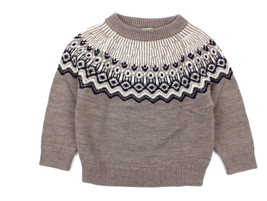 Tweens FUB Wool | Fub Sweater Beige Melange Merino Wool