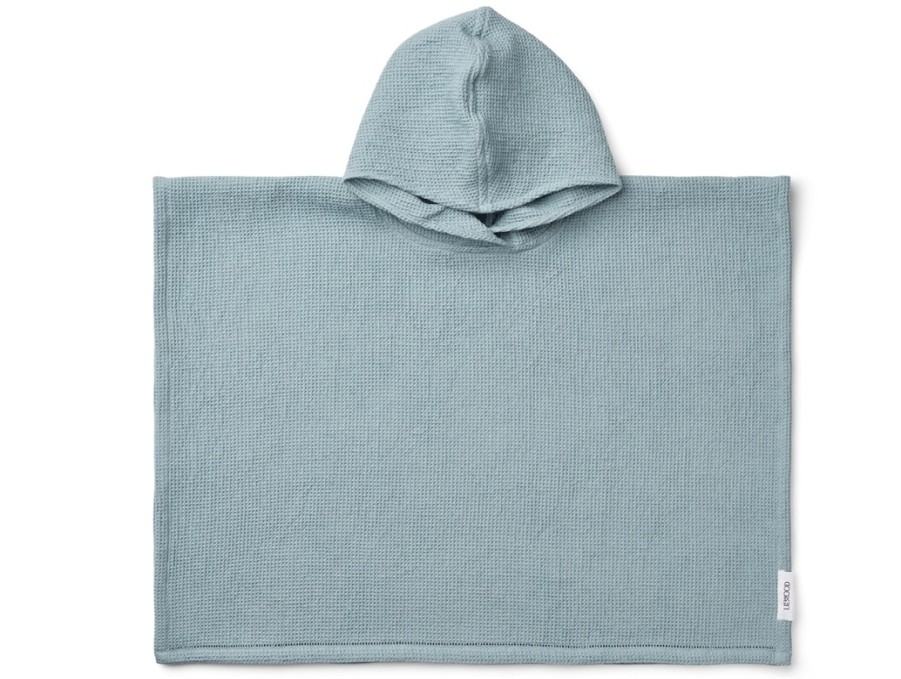 Baby Liewood Swimwear | Liewood Sea Blue Poncho Towel Paco