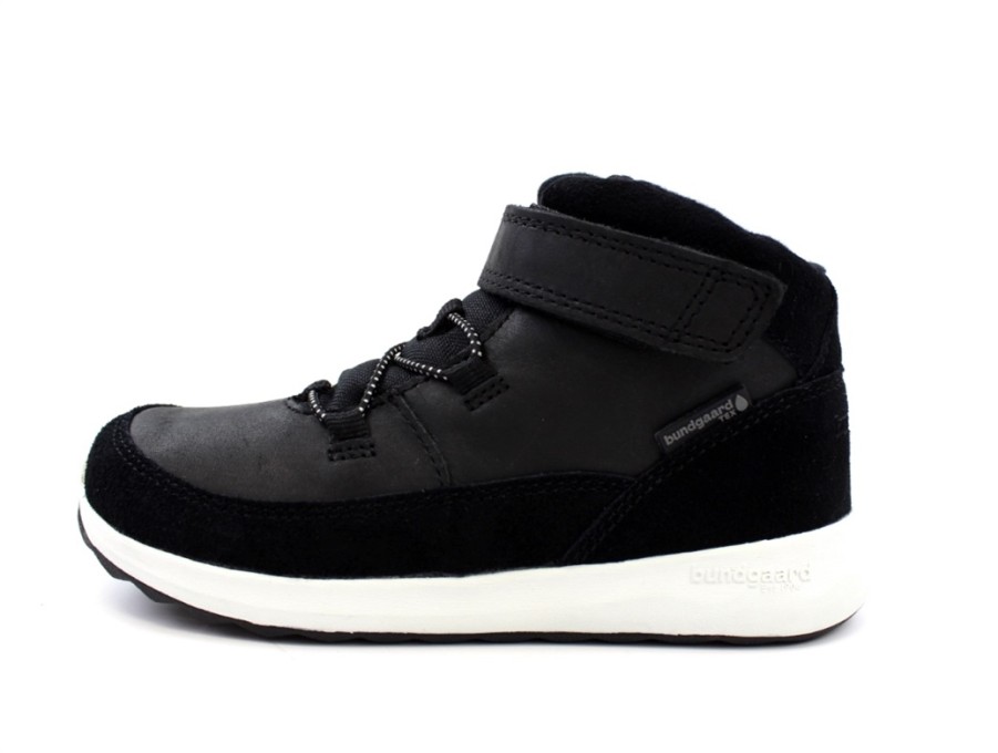 Tweens Bundgaard Shoes And Sneakers | Bundgaard Boot Daniel Lace Black With Velcro And Tex