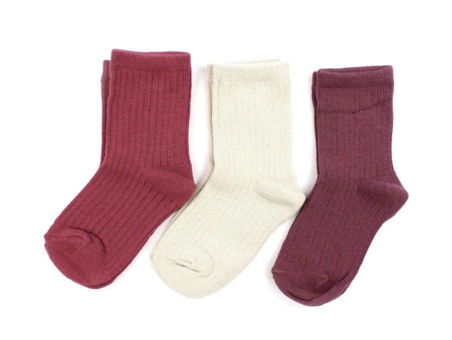 Baby Name It Socks | Name It Socks Rose Wine Mix (3-Pack)