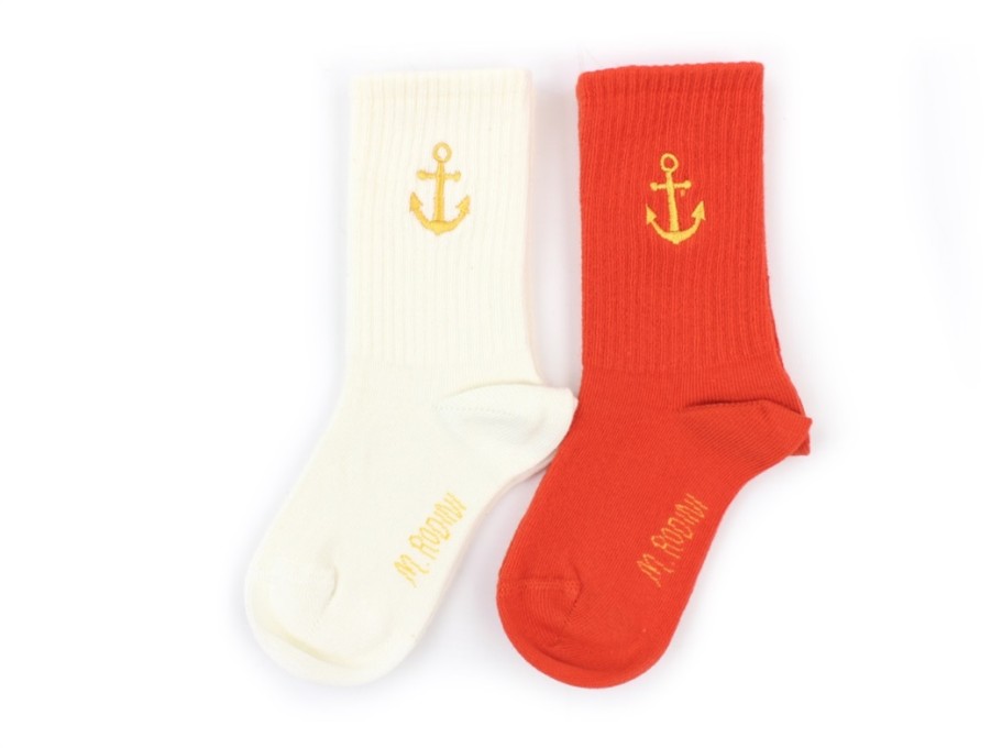 Baby Mini Rodini Socks | Mini Rodini Socks Achor Multi (2-Pack)