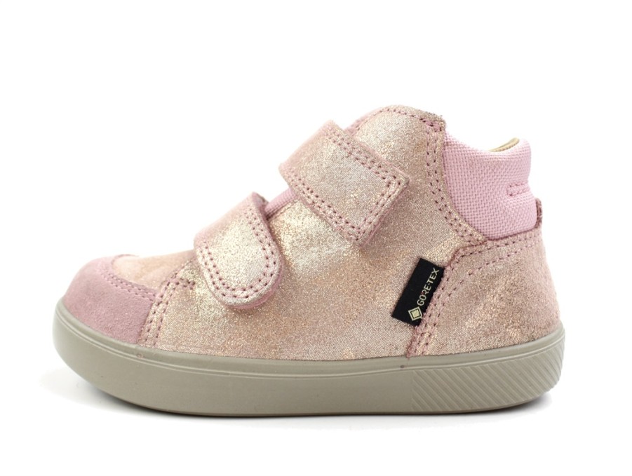 Baby Superfit Shoes And Sneakers | Superfit Pink/Gold Transition Shoes Supies With Gore-Tex