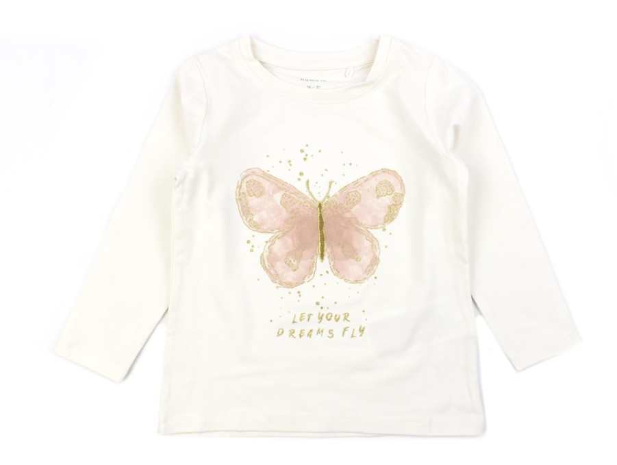 Baby Name It Short And Long-Sleeved T-Shirts | Name It Jet Stream Butterfly Top