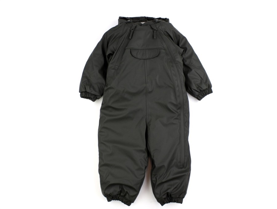 Baby Wheat Coveralls | Wheat Black Coal Rubber Snowsuit Eternal