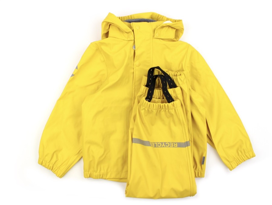 Tweens Mikk line Rainwear | Mikk-Line Sunflower Rainwear Pants And Jacket