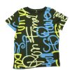 Tweens Name It T-Shirts | Name It Rifle Green T-Shirt Graffiti