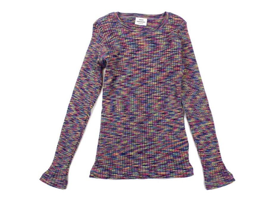 Tweens Mads Nørgaard T-Shirts | Mads Norgaard Talino Top Black/Multi Mouline