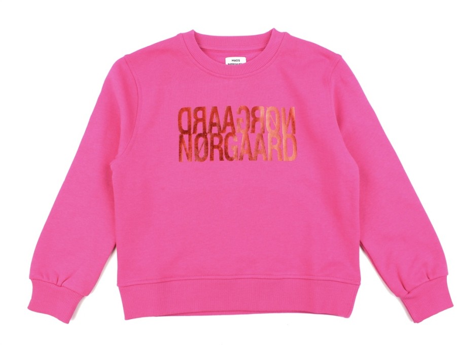 Kids Mads Nørgaard Blouses And Knitwear | Mads Norgaard Fuchsia Purple Sweatshirt Talinka