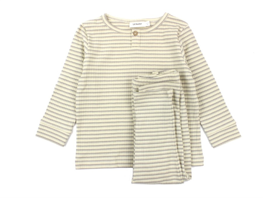 Kids Lil Atelier Underwear And Sleepwear | Lil Atelier Pyjamas Fog Stripes