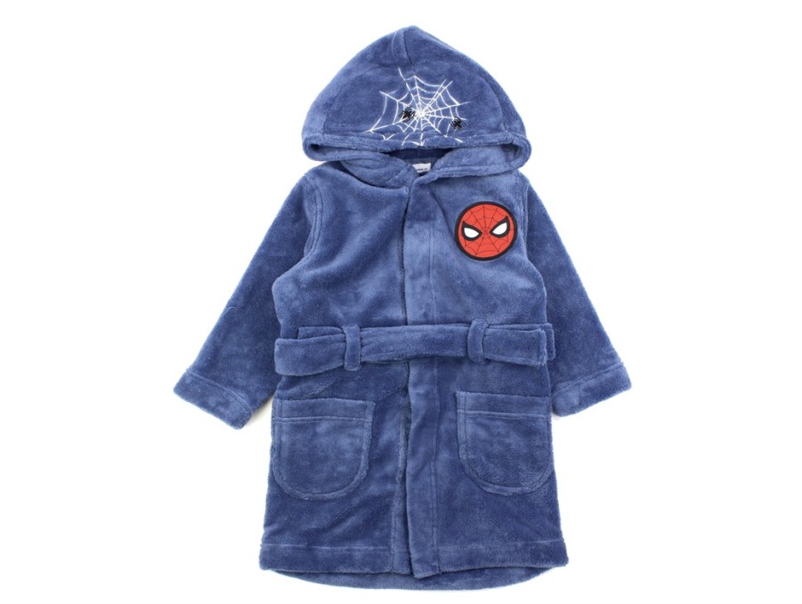 Baby Name It Swimwear | Name It Bijou Blue Spiderman Bathrobe