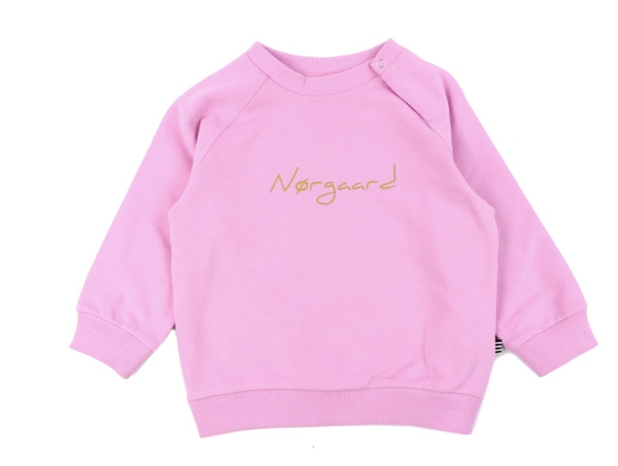 Baby Mads Nørgaard Blouses And Knitwear | Mads Norgaard Begonia Pink Sweatshirt Sirius