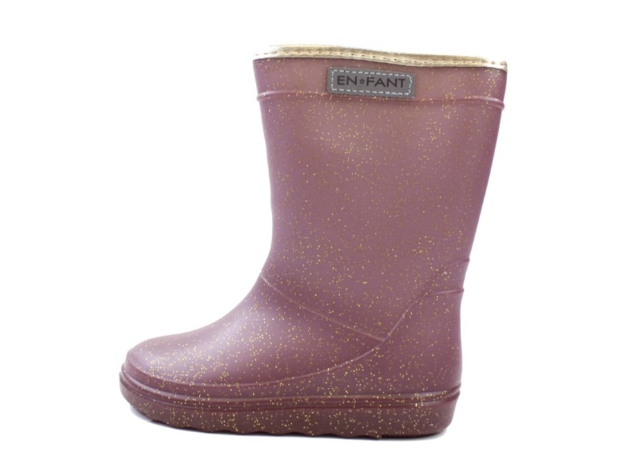 Baby En Fant Thermal Boots And Winter Rubber Boots | En Fant Thermal Boot Flint Glitter