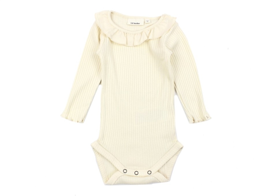 Baby Lil Atelier Bodysuits And Jumpsuits | Lil Atelier Wood Ash Body