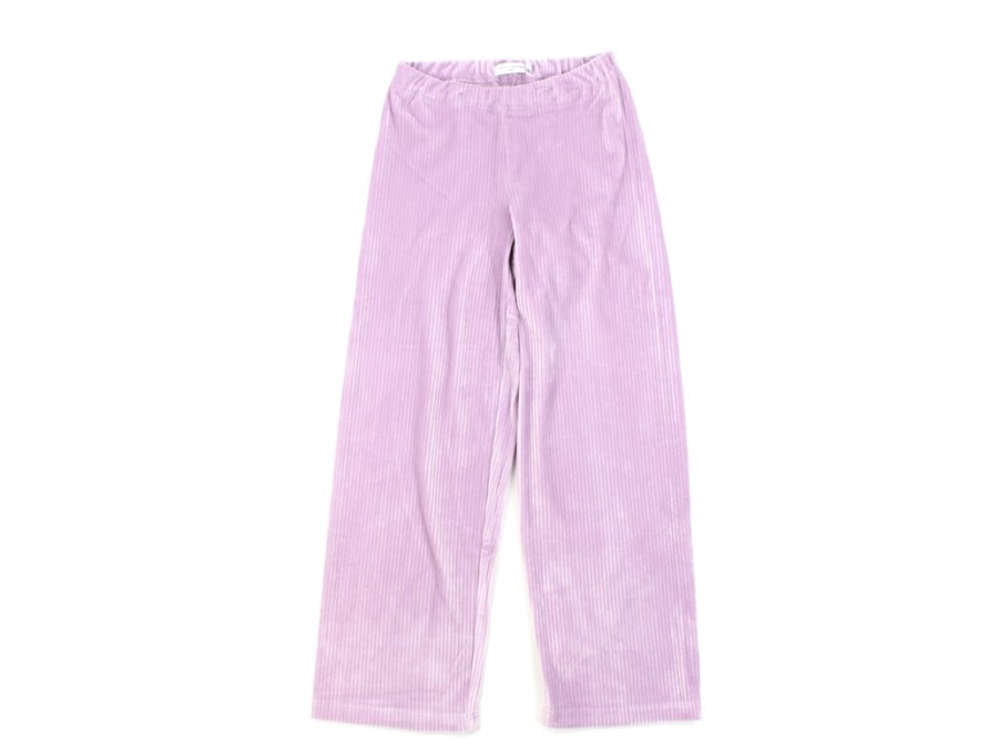 Tweens Name It Pants And Leggings | Name It Lavender Mist Velvet Pants