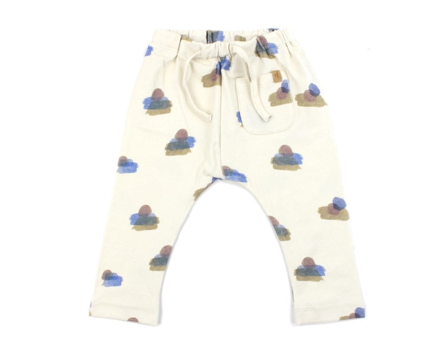 Baby Lil Atelier Pants And Leggings | Lil Atelier Turtledove Print Pants